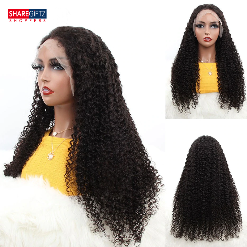 Kinky Curly full lace wigs-Human Hair