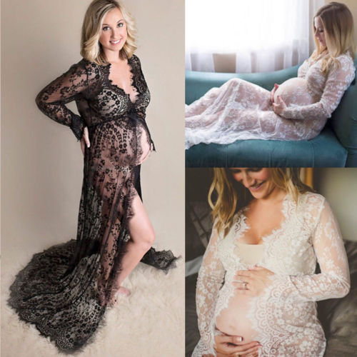 Woman's Dress See Through-Pregnant Woman's Dress