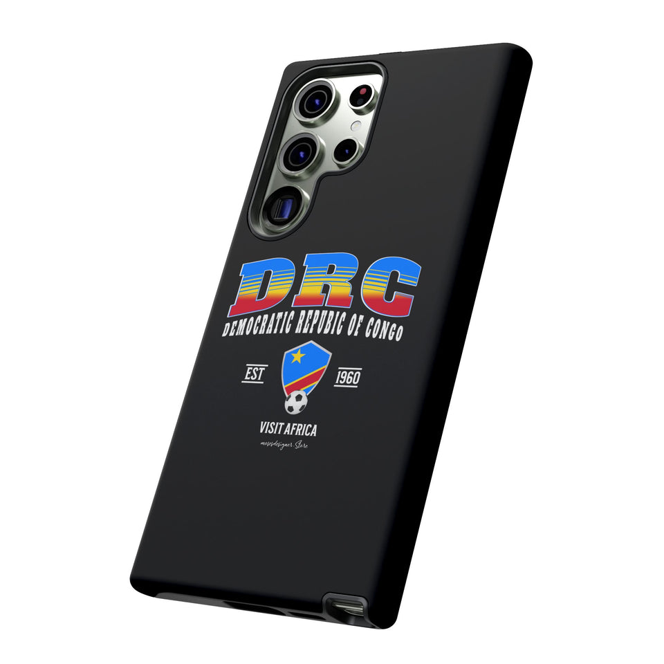 DRC Phone Case, Tough Protective Cover, Unique Gift for Travelers, Visit Africa Theme, Democratic Republic of Congo Mercht
