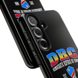 DRC Phone Case, Tough Protective Cover, Unique Gift for Travelers, Visit Africa Theme, Democratic Republic of Congo Mercht