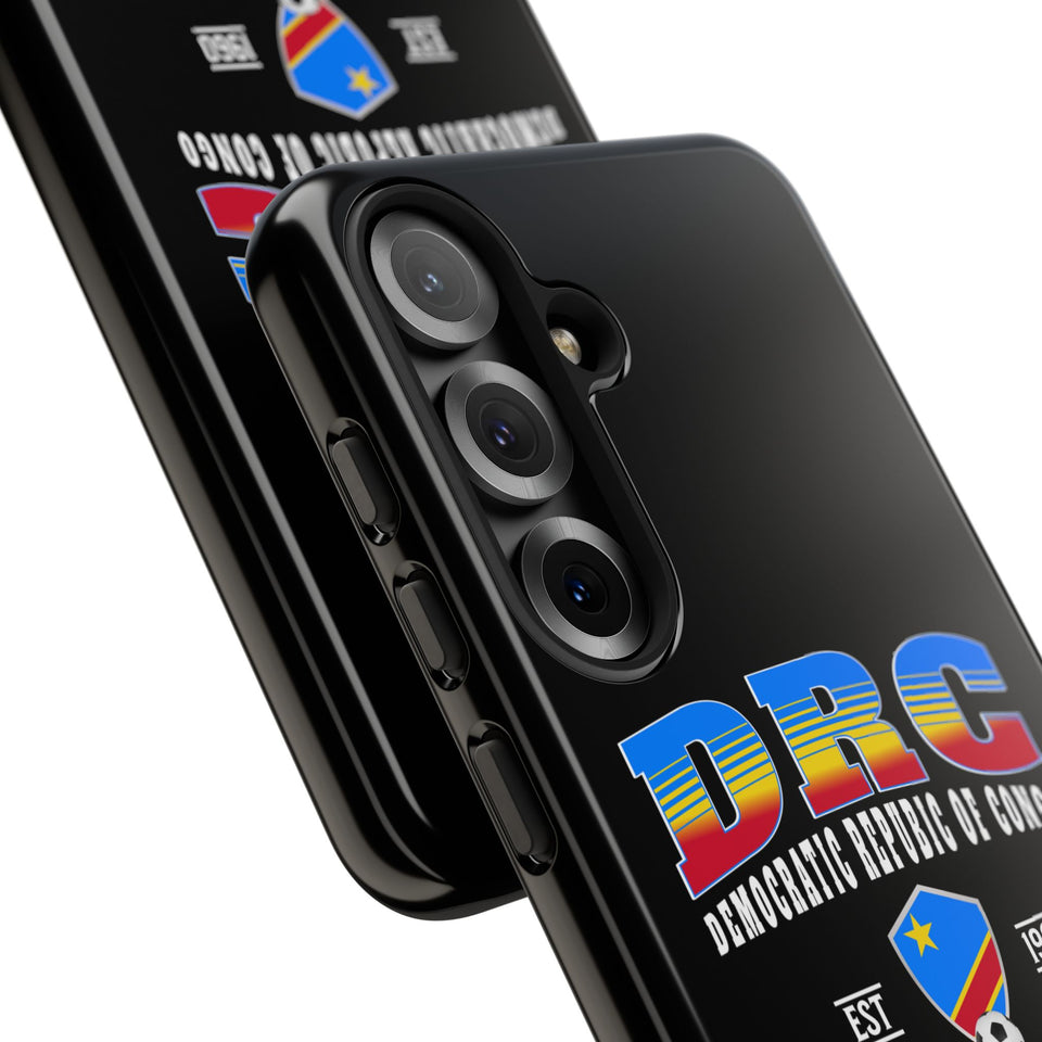 DRC Phone Case, Tough Protective Cover, Unique Gift for Travelers, Visit Africa Theme, Democratic Republic of Congo Mercht