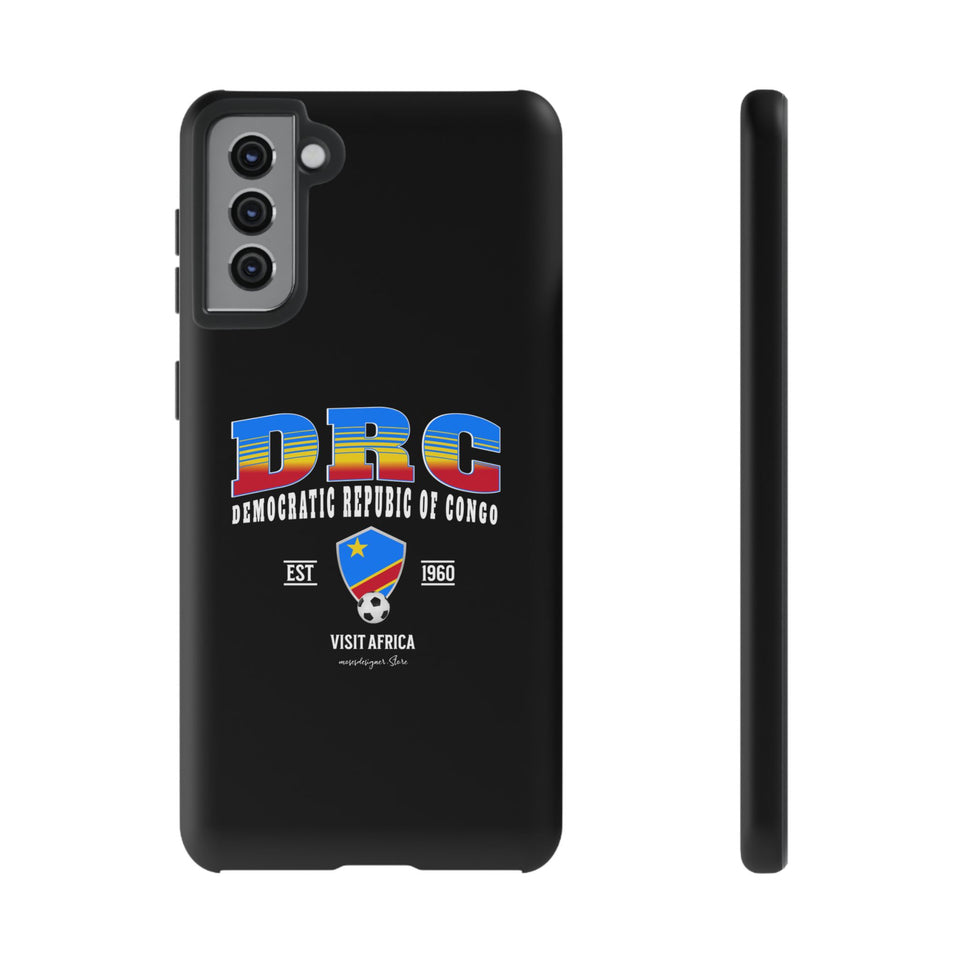 DRC Phone Case, Tough Protective Cover, Unique Gift for Travelers, Visit Africa Theme, Democratic Republic of Congo Mercht