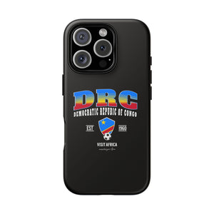 DRC Phone Case, Tough Protective Cover, Unique Gift for Travelers, Visit Africa Theme, Democratic Republic of Congo Mercht