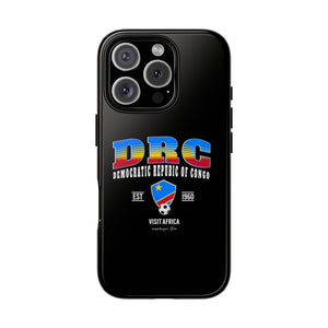 DRC Phone Case, Tough Protective Cover, Unique Gift for Travelers, Visit Africa Theme, Democratic Republic of Congo Mercht