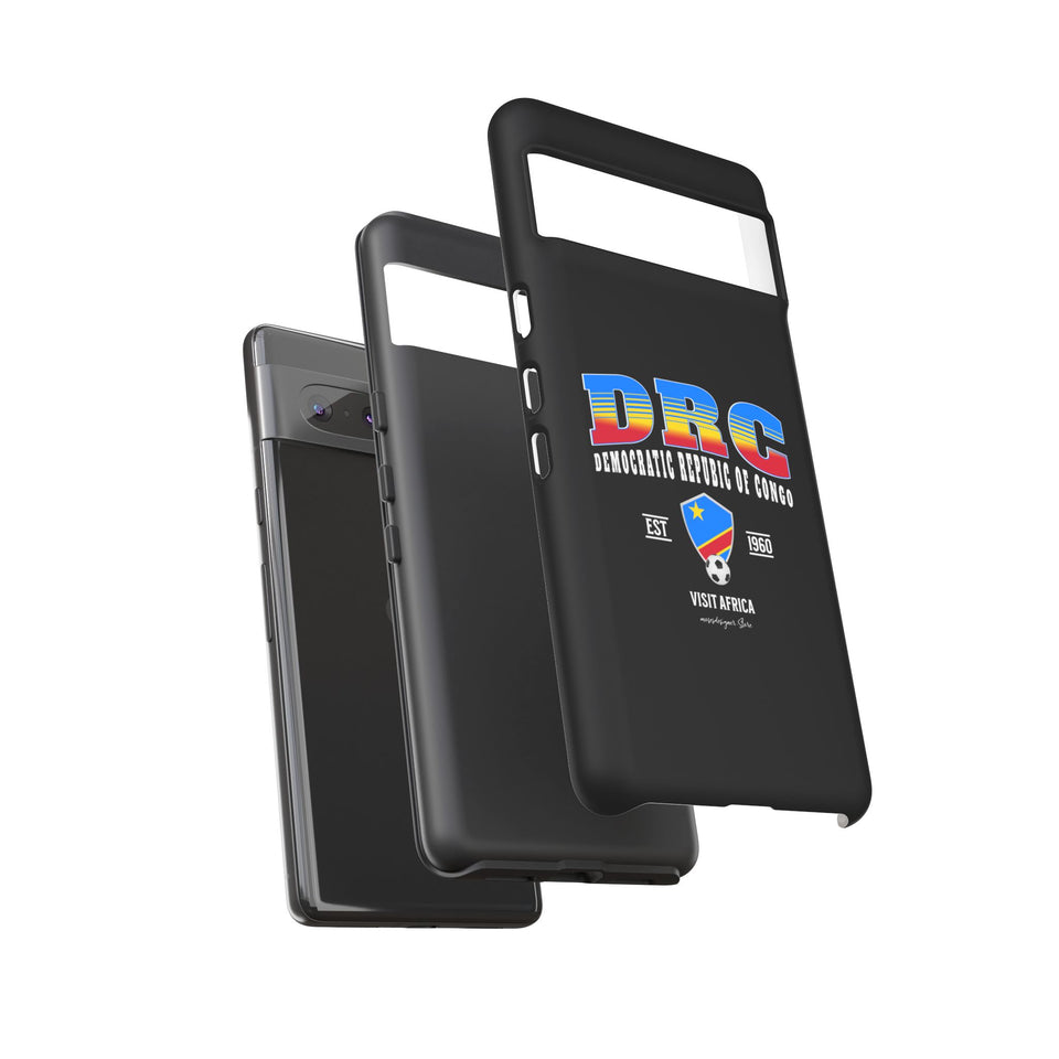 DRC Phone Case, Tough Protective Cover, Unique Gift for Travelers, Visit Africa Theme, Democratic Republic of Congo Mercht