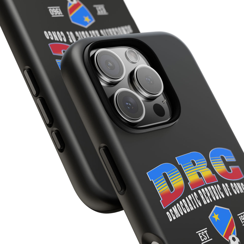 DRC Phone Case, Tough Protective Cover, Unique Gift for Travelers, Visit Africa Theme, Democratic Republic of Congo Mercht