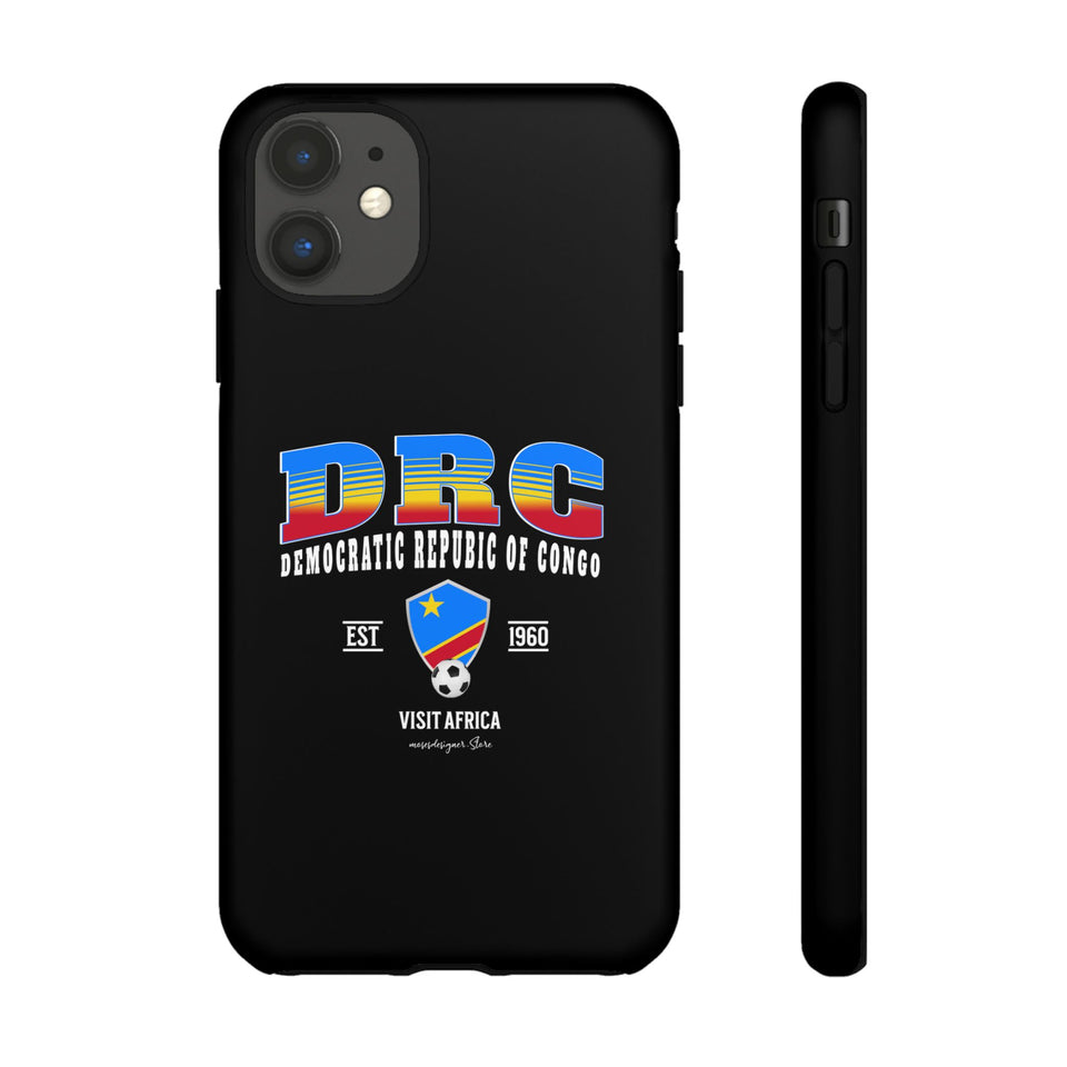 DRC Phone Case, Tough Protective Cover, Unique Gift for Travelers, Visit Africa Theme, Democratic Republic of Congo Mercht