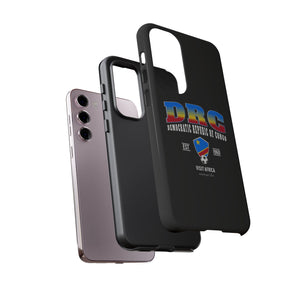 DRC Phone Case, Tough Protective Cover, Unique Gift for Travelers, Visit Africa Theme, Democratic Republic of Congo Mercht