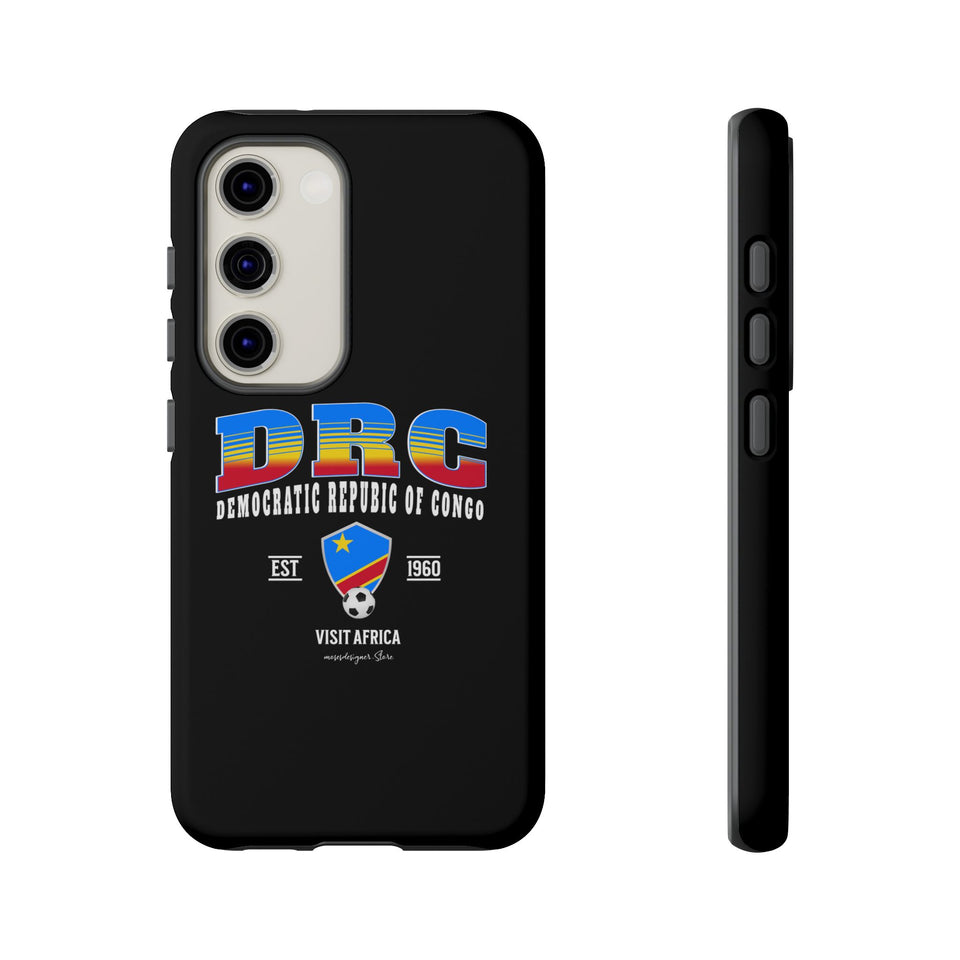 DRC Phone Case, Tough Protective Cover, Unique Gift for Travelers, Visit Africa Theme, Democratic Republic of Congo Mercht