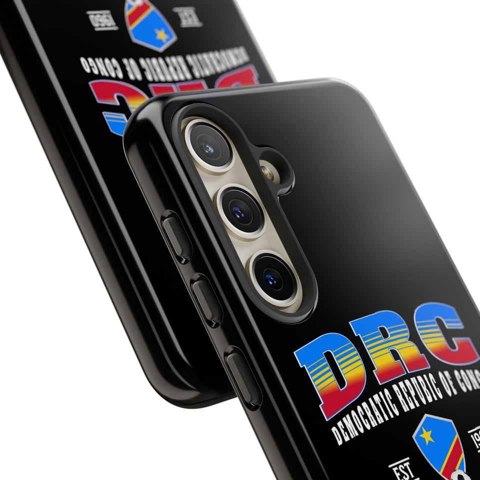DRC Phone Case, Tough Protective Cover, Unique Gift for Travelers, Visit Africa Theme, Democratic Republic of Congo Mercht