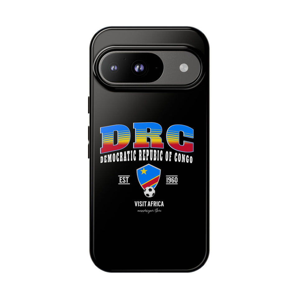 DRC Phone Case, Tough Protective Cover, Unique Gift for Travelers, Visit Africa Theme, Democratic Republic of Congo Mercht