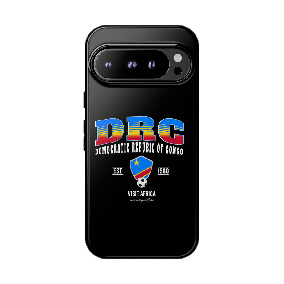 DRC Phone Case, Tough Protective Cover, Unique Gift for Travelers, Visit Africa Theme, Democratic Republic of Congo Mercht