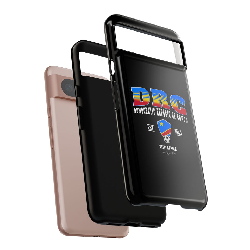 DRC Phone Case, Tough Protective Cover, Unique Gift for Travelers, Visit Africa Theme, Democratic Republic of Congo Mercht