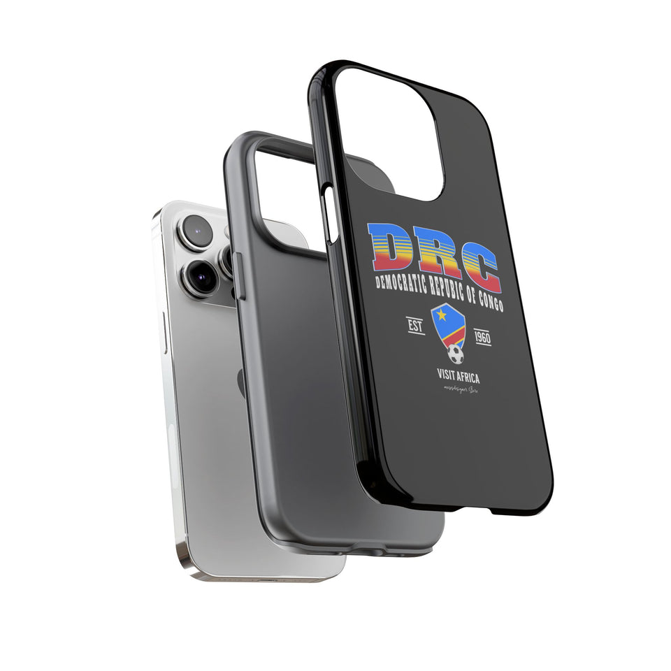 DRC Phone Case, Tough Protective Cover, Unique Gift for Travelers, Visit Africa Theme, Democratic Republic of Congo Mercht