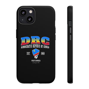 DRC Phone Case, Tough Protective Cover, Unique Gift for Travelers, Visit Africa Theme, Democratic Republic of Congo Mercht