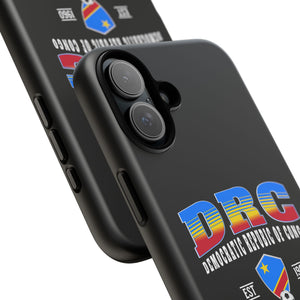 DRC Phone Case, Tough Protective Cover, Unique Gift for Travelers, Visit Africa Theme, Democratic Republic of Congo Mercht