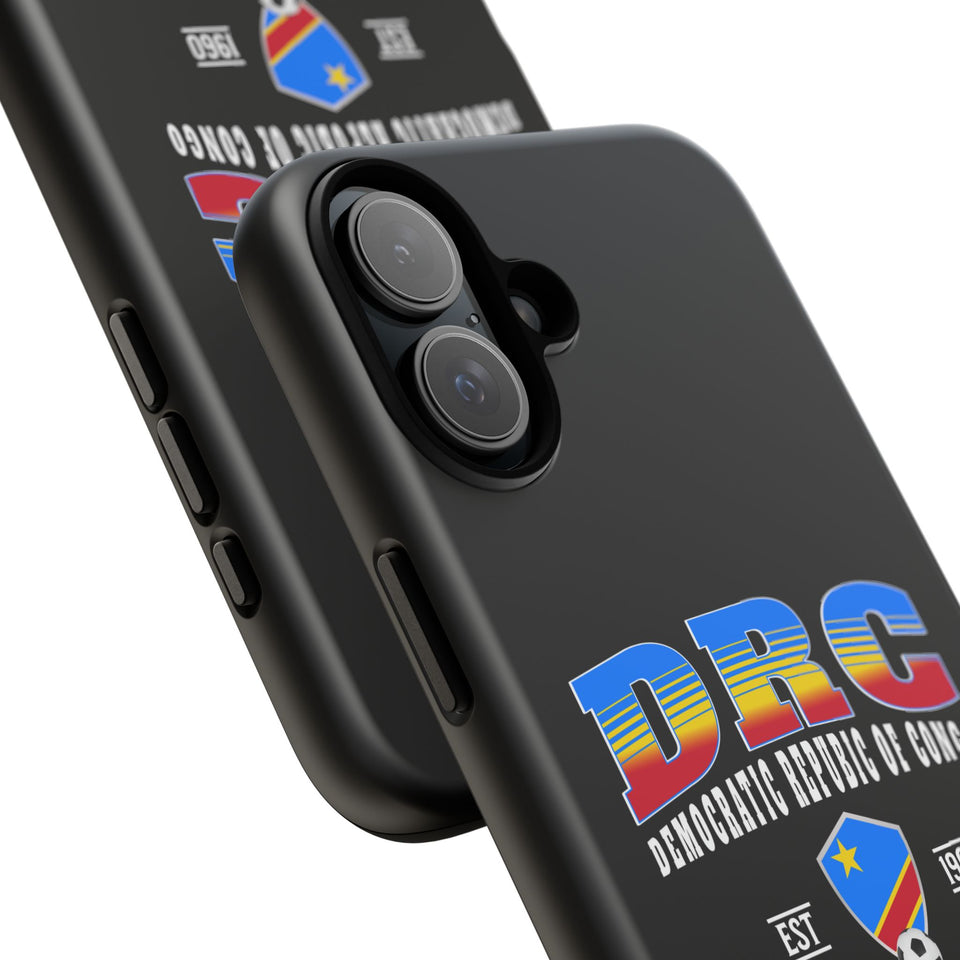 DRC Phone Case, Tough Protective Cover, Unique Gift for Travelers, Visit Africa Theme, Democratic Republic of Congo Mercht