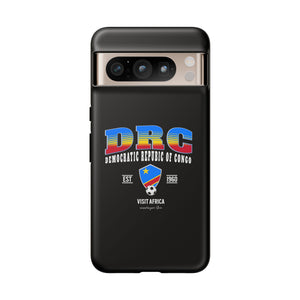 DRC Phone Case, Tough Protective Cover, Unique Gift for Travelers, Visit Africa Theme, Democratic Republic of Congo Mercht