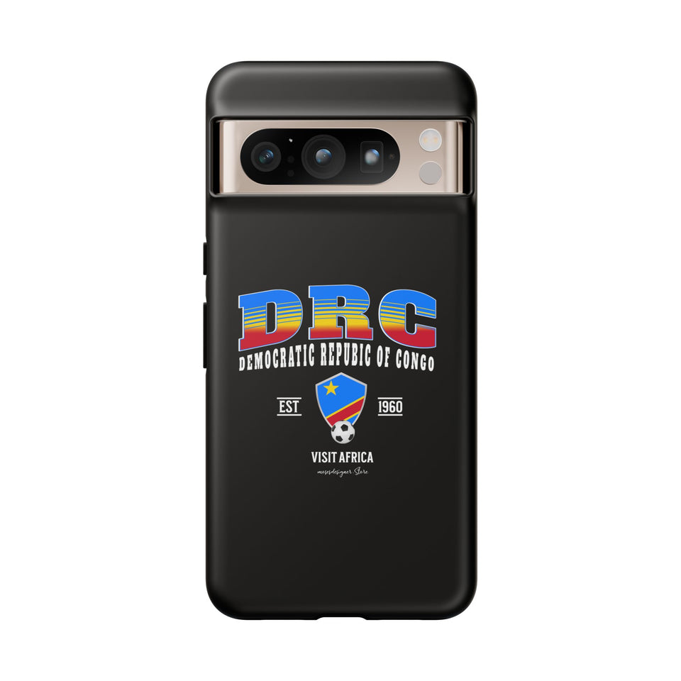 DRC Phone Case, Tough Protective Cover, Unique Gift for Travelers, Visit Africa Theme, Democratic Republic of Congo Mercht