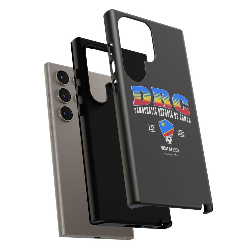 DRC Phone Case, Tough Protective Cover, Unique Gift for Travelers, Visit Africa Theme, Democratic Republic of Congo Mercht