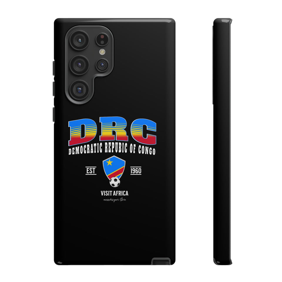 DRC Phone Case, Tough Protective Cover, Unique Gift for Travelers, Visit Africa Theme, Democratic Republic of Congo Mercht