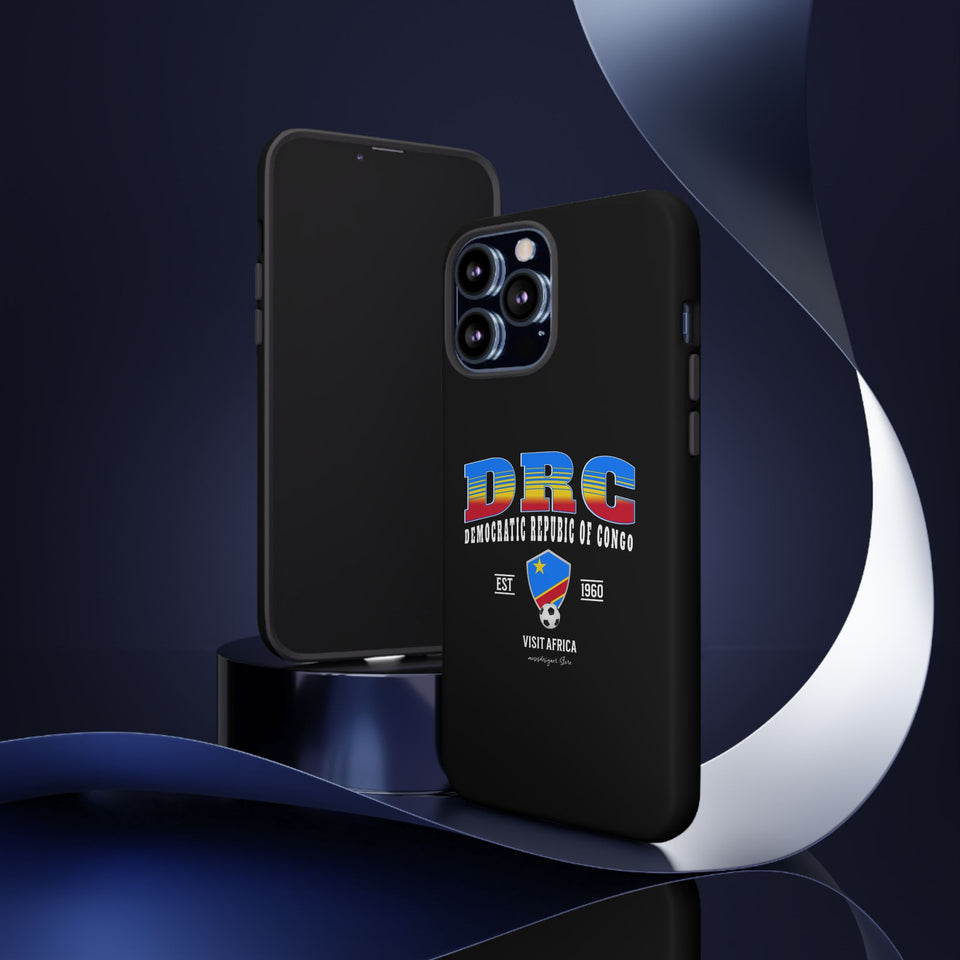DRC Phone Case, Tough Protective Cover, Unique Gift for Travelers, Visit Africa Theme, Democratic Republic of Congo Mercht