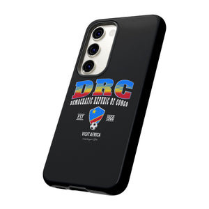 DRC Phone Case, Tough Protective Cover, Unique Gift for Travelers, Visit Africa Theme, Democratic Republic of Congo Mercht
