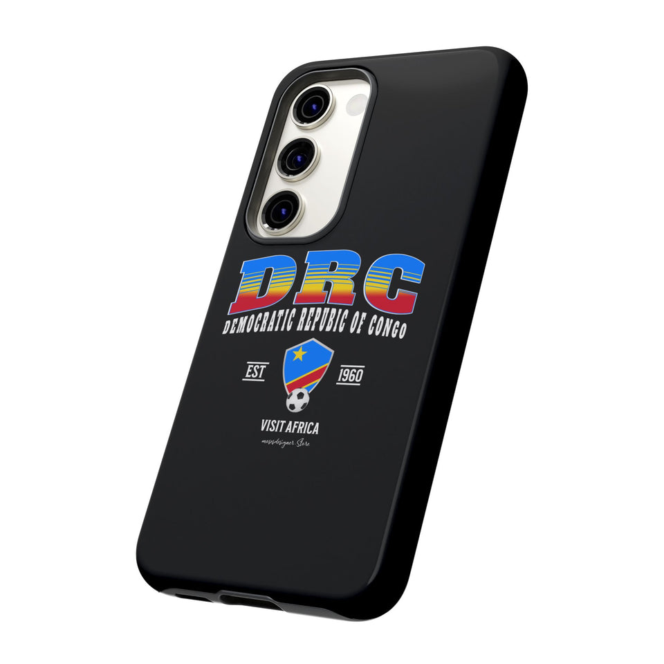 DRC Phone Case, Tough Protective Cover, Unique Gift for Travelers, Visit Africa Theme, Democratic Republic of Congo Mercht
