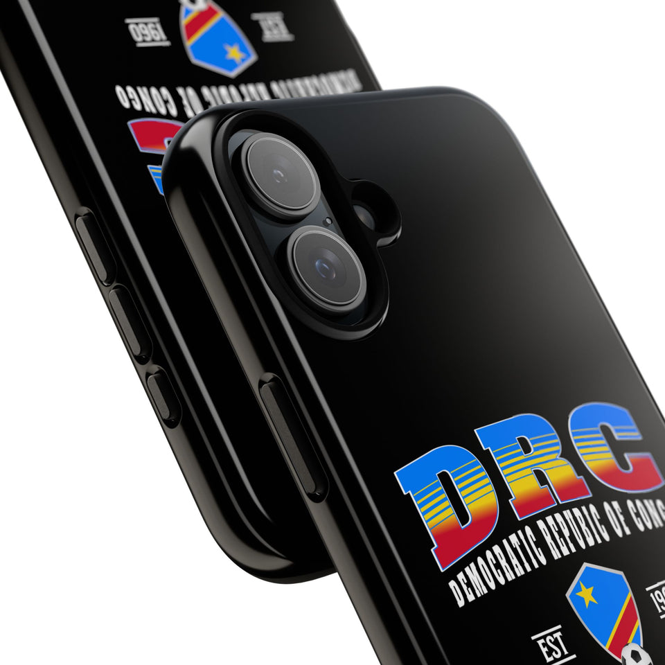 DRC Phone Case, Tough Protective Cover, Unique Gift for Travelers, Visit Africa Theme, Democratic Republic of Congo Mercht