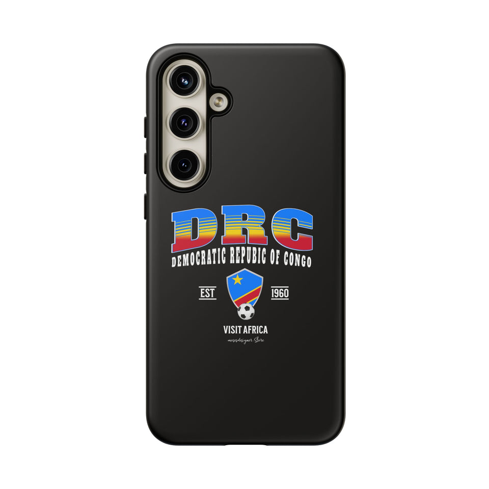 DRC Phone Case, Tough Protective Cover, Unique Gift for Travelers, Visit Africa Theme, Democratic Republic of Congo Mercht