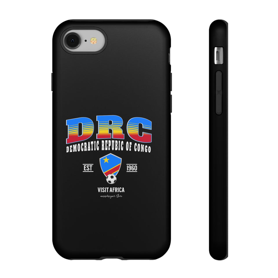 DRC Phone Case, Tough Protective Cover, Unique Gift for Travelers, Visit Africa Theme, Democratic Republic of Congo Mercht