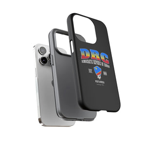 DRC Phone Case, Tough Protective Cover, Unique Gift for Travelers, Visit Africa Theme, Democratic Republic of Congo Mercht