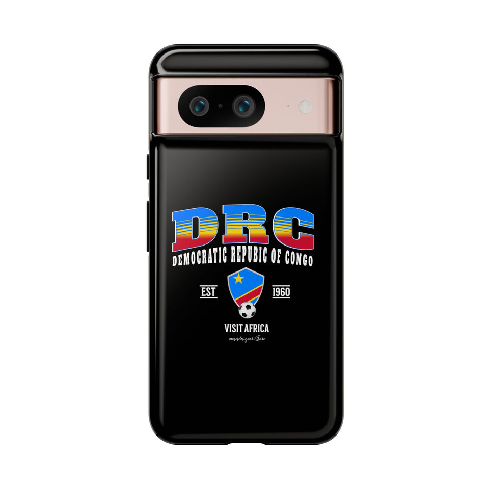 DRC Phone Case, Tough Protective Cover, Unique Gift for Travelers, Visit Africa Theme, Democratic Republic of Congo Mercht