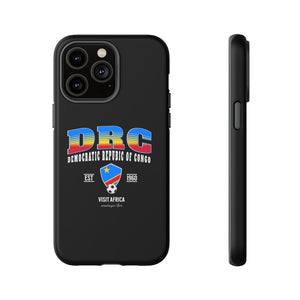 DRC Phone Case, Tough Protective Cover, Unique Gift for Travelers, Visit Africa Theme, Democratic Republic of Congo Mercht
