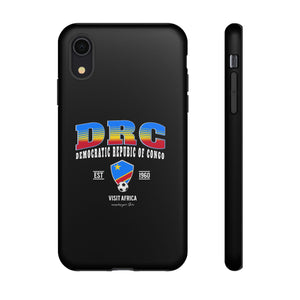 DRC Phone Case, Tough Protective Cover, Unique Gift for Travelers, Visit Africa Theme, Democratic Republic of Congo Mercht