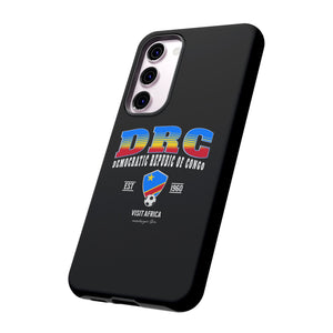 DRC Phone Case, Tough Protective Cover, Unique Gift for Travelers, Visit Africa Theme, Democratic Republic of Congo Mercht