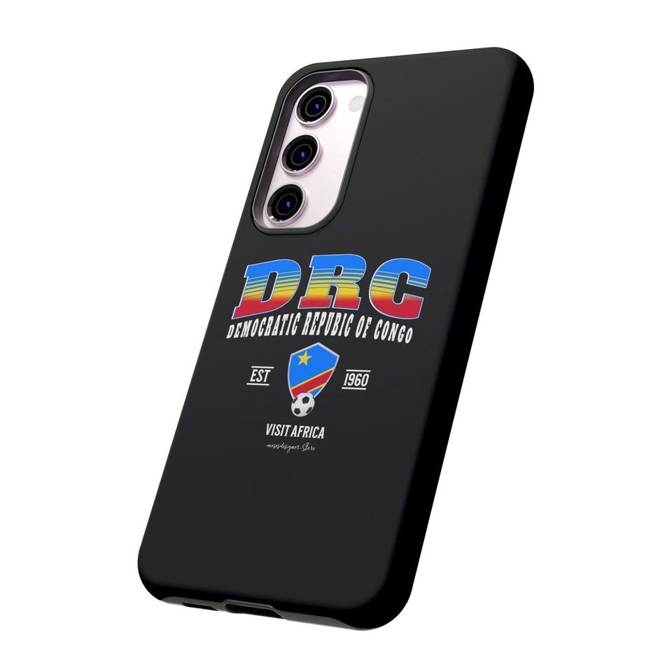 DRC Phone Case, Tough Protective Cover, Unique Gift for Travelers, Visit Africa Theme, Democratic Republic of Congo Mercht