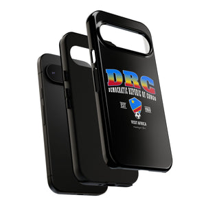 DRC Phone Case, Tough Protective Cover, Unique Gift for Travelers, Visit Africa Theme, Democratic Republic of Congo Mercht