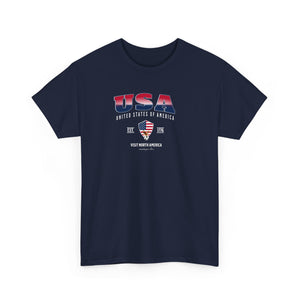 USA Flag Unisex T-Shirt, Tee for Travelers, Students, American Citizens & USA Lovers Patriotic Shirt  United States Gift