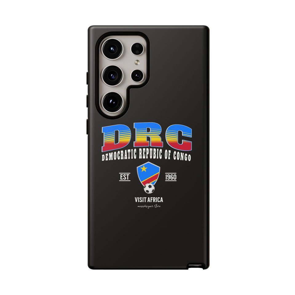 DRC Phone Case, Tough Protective Cover, Unique Gift for Travelers, Visit Africa Theme, Democratic Republic of Congo Mercht