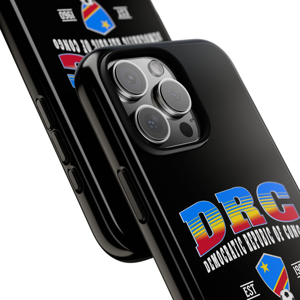 DRC Phone Case, Tough Protective Cover, Unique Gift for Travelers, Visit Africa Theme, Democratic Republic of Congo Mercht