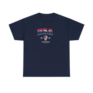 USA Flag Unisex T-Shirt, Tee for Travelers, Students, American Citizens & USA Lovers Patriotic Shirt  United States Gift