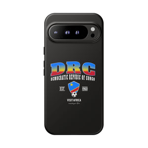 DRC Phone Case, Tough Protective Cover, Unique Gift for Travelers, Visit Africa Theme, Democratic Republic of Congo Mercht