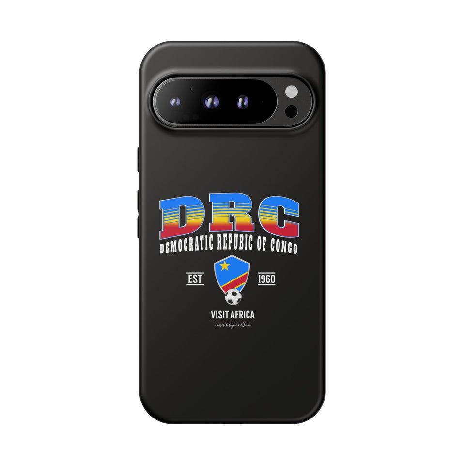 DRC Phone Case, Tough Protective Cover, Unique Gift for Travelers, Visit Africa Theme, Democratic Republic of Congo Mercht