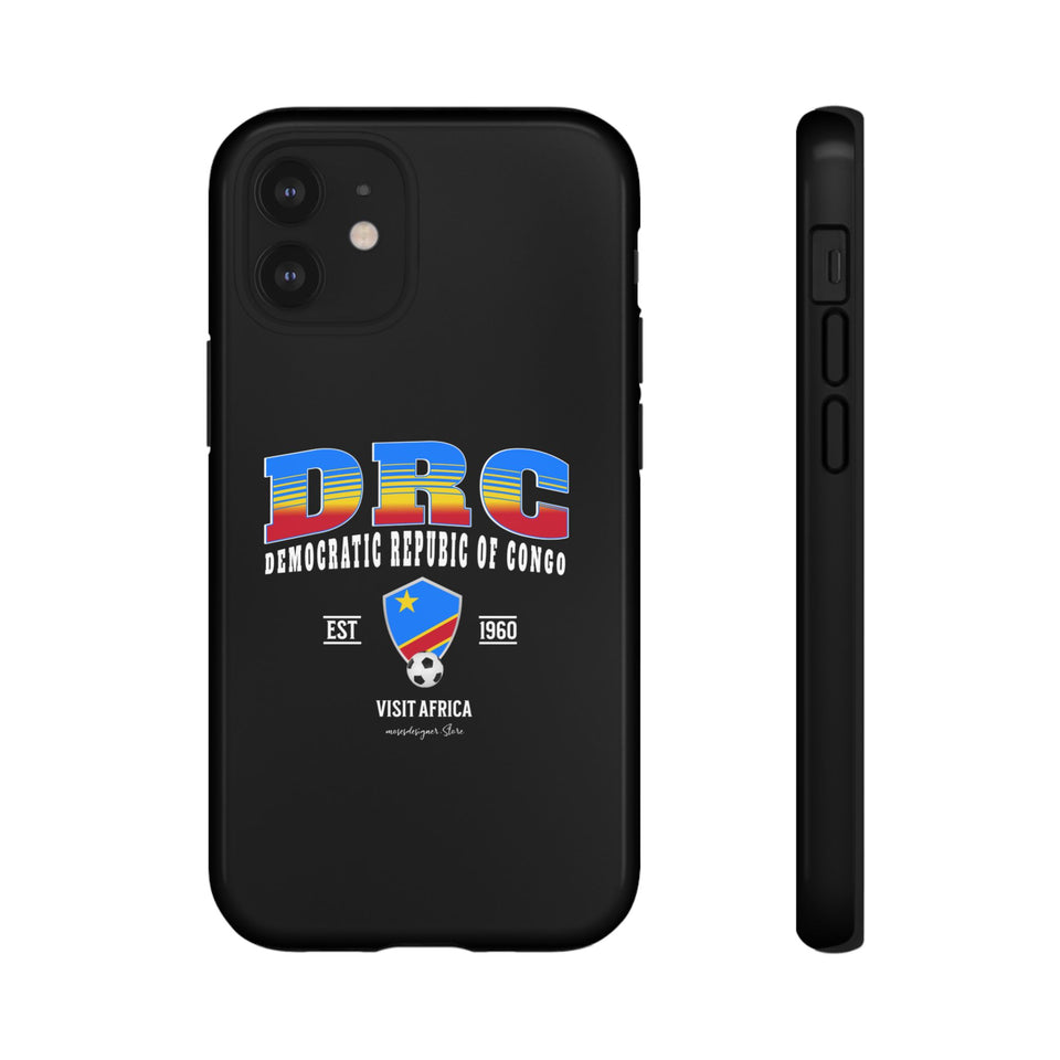 DRC Phone Case, Tough Protective Cover, Unique Gift for Travelers, Visit Africa Theme, Democratic Republic of Congo Mercht