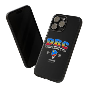 DRC Phone Case, Tough Protective Cover, Unique Gift for Travelers, Visit Africa Theme, Democratic Republic of Congo Mercht