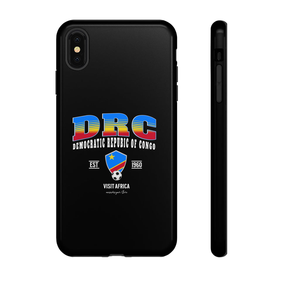 DRC Phone Case, Tough Protective Cover, Unique Gift for Travelers, Visit Africa Theme, Democratic Republic of Congo Mercht