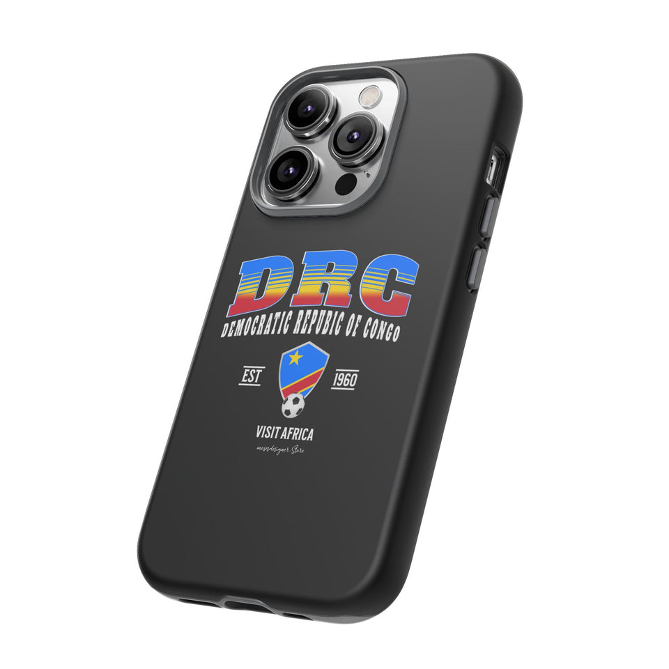 DRC Phone Case, Tough Protective Cover, Unique Gift for Travelers, Visit Africa Theme, Democratic Republic of Congo Mercht