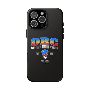 DRC Phone Case, Tough Protective Cover, Unique Gift for Travelers, Visit Africa Theme, Democratic Republic of Congo Mercht