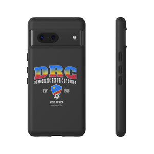DRC Phone Case, Tough Protective Cover, Unique Gift for Travelers, Visit Africa Theme, Democratic Republic of Congo Mercht